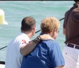 David Furnish et Elton John à Saint-Tropez