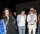 Anna Mouglalis et Samuel Benchetrit avec Karl Lagerfeld