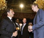 Nicolas Sarkozy et Alain Bernard