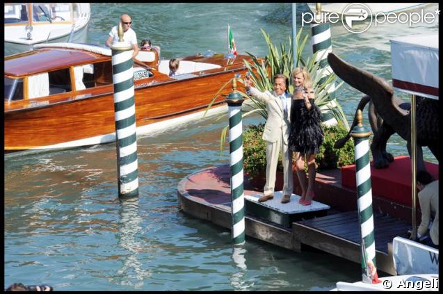 Eva Herzigova et Valentino au festival de Venise
