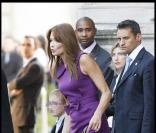 Carla Bruni-Sarkozy et son fils Aurélien lors du mariage de Jean Sarkozy