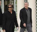 Al Pacino et Robert de Niro au photocall du film La loi et l\'ordre à Paris