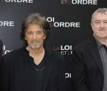 Al Pacino et Robert de Niro au photocall du film La loi et l\'ordre à Paris
