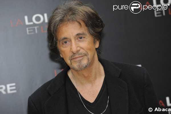 Al Pacino au photocall du film La loi et l'ordre à Paris