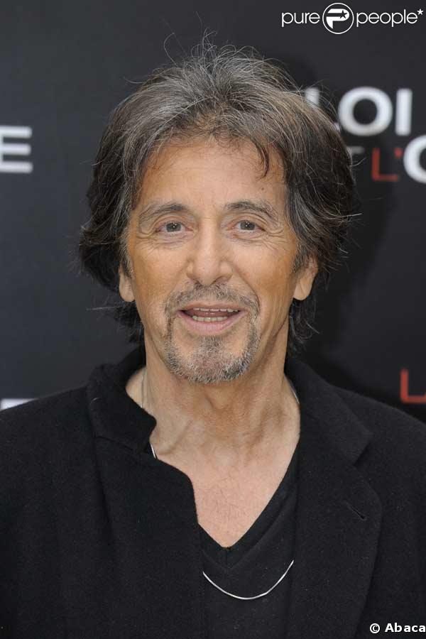 Al Pacino au photocall du film La loi et l'ordre à Paris