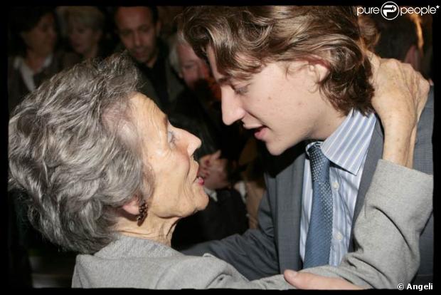 Andrée Sarkozy, dite Dadu et son petit-fils Jean
