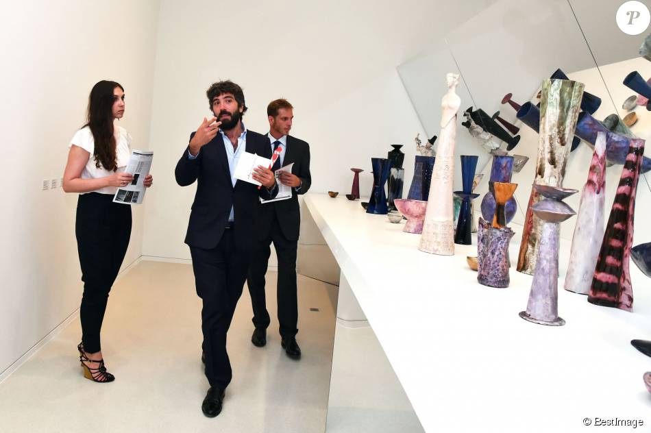 Exclusif - Andrea Casiraghi et sa femme Tatiana Santo Domingo participaient le 7 juillet 2015 au vernissage de la rétrospective organisée à la Villa Paloma (Nouveau Musée National de Monaco) consacrée au sculpteur et peintre italien Fausto Melotti.