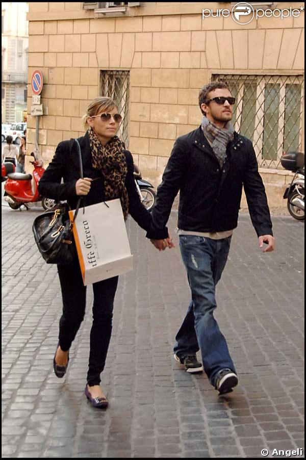 Justin Timberlake et Jessica Biel à Rome