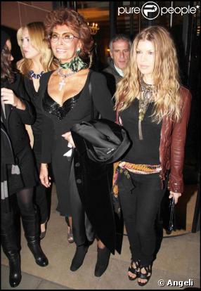 Kate Hudson, Sophia Loren et Fergie