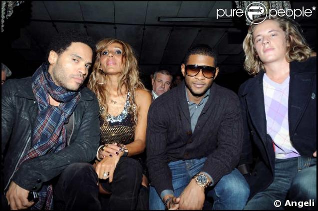 Lenny Kravitz, Cathy Guetta, Usher, Pierre Sarkozy