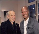 Jean-Paul Gaultier et Michael Roberts, l'auteur de Fashion Victims 