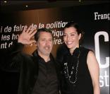 Daphné Roulier et Antoine de Caunes à l'avant-première de Coluche, le 6/10/08