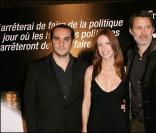 François-Xavier Demaison et l'équipe du film Coluche