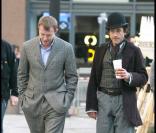 Guy Ritchie et Robert Downey Jr. sur le tournage de Sherlock Holmes