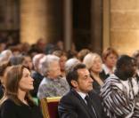 Carla Bruni à la messa en hommage à soeur Emmanuelle