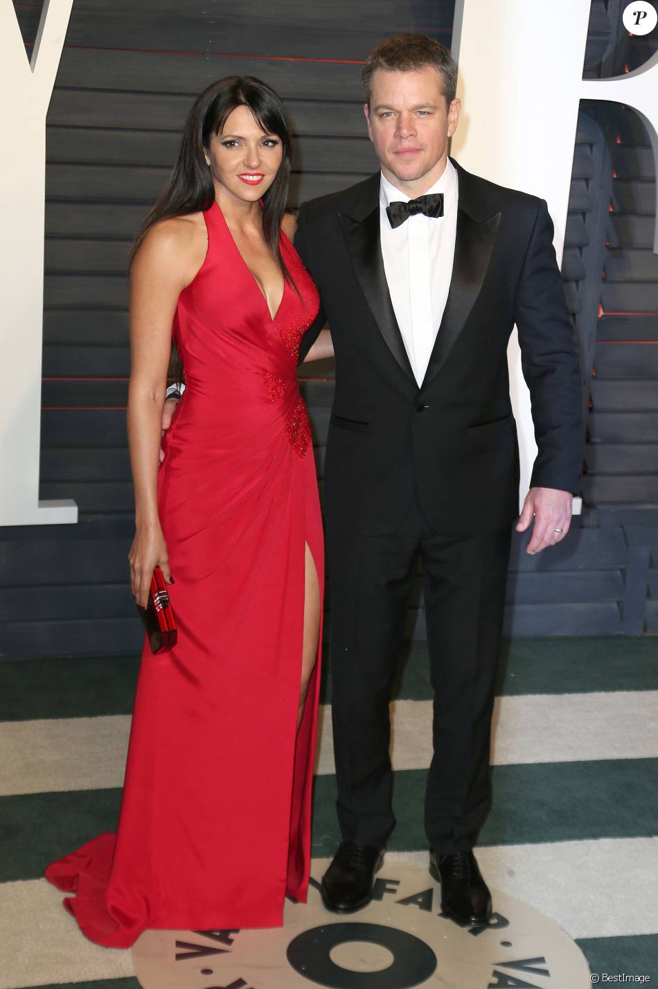 Matt Damon Et Sa Femme Luciana Barroso People La Soir E Vanity Fair