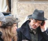 Robert Downey Jr. sur le tournage de Sherlock Holmes