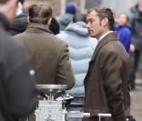 Jude Law sur le tournage de Sherlock Holmes