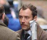 Jude Law sur le tournage de Sherlock Holmes