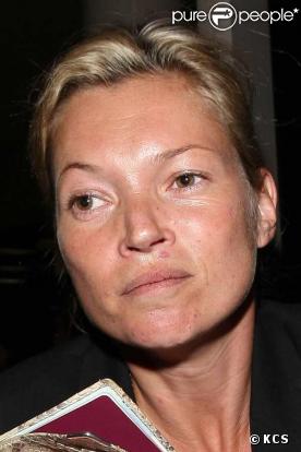 Kate Moss sans maquillage à LAX