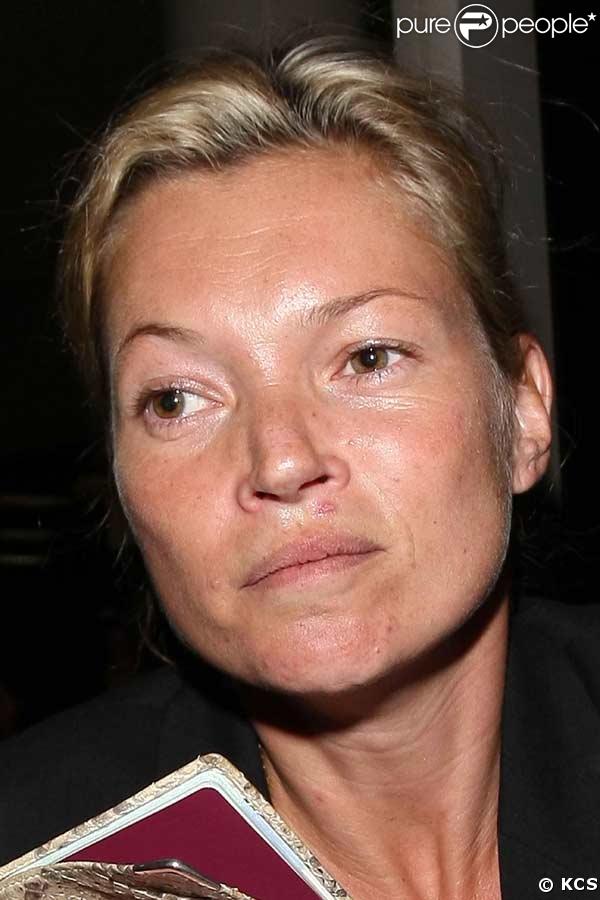 Kate Moss sans maquillage à LAX