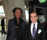Rama Yade et l'ambassadeur du Qatar