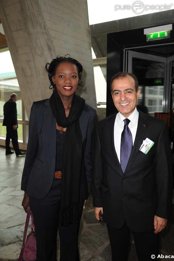 Rama Yade et l'ambassadeur du Qatar