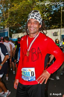 Yannick Noah au Marathon de New York 2008