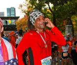 Yannick Noah au Marathon de New York 2008