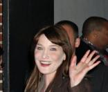 Carla Bruni à la sortie du David Letterman Show
