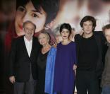 L'équipe du film Ensemble, c'est tout d'après l'oeuvre d'Anna Gavalda: Claude Berri, Audrey Tautou et Guillaume Canet