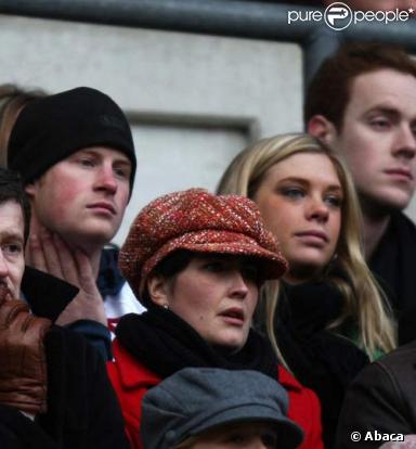 Le prince Harry et Chelsy au match de rugby, le 22/11/08