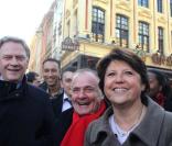 Martine Aubry, vient d'être déclarée vainqueur