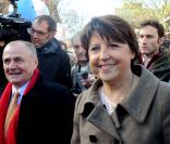 Martine Aubry, vient d'être déclarée vainqueur