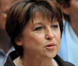 Martine Aubry, vient d'être déclarée vainqueur