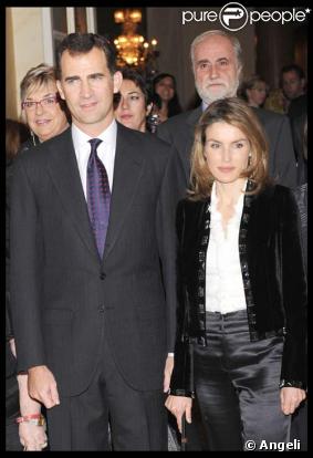 Felipe et Letizia d'Espagne au European Journalists Awards, le 26/11/08