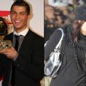 PHOTOS : Ronaldo trop fier de lui avec son ballon d'Or... pendant que sa petite amie meurt d'ennui ! (réactualisé)