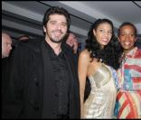 Chloé Mortaud Miss france,Patrick Fiori et Vincent Mc Doo à la soirée d'inauguration au Palace