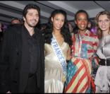 Chloé Mortaud Miss france,Patrick Fiori et Vincent Mc Doom, Sylivie Tellier
