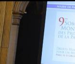 Ingrid Betancourt au 9e sommet des Prix Nobel de la paix, le 11/12/08