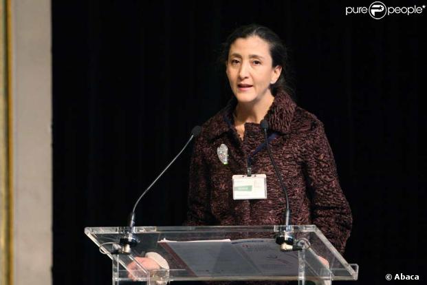 Ingrid Betancourt lors du sommet des Nobel de la paix