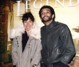 Anne De Petrini avec son compagnon Ramzy à la première de I am Legend