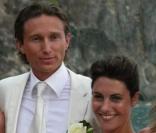 Alessandra Sublet et son mari Thomas, le jour de leur mariage
