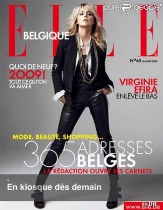 Virginie Efira pose pour Elle Belgique