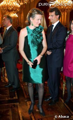 Concert de Noël au Palais Royal de Belgique : Princesse Mathilde