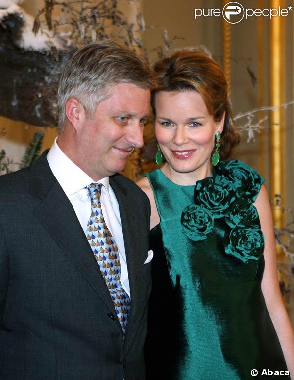 Concert de Noël au Palais Royal de Belgique : Princesse Mathilde et son époux le prince Philippe