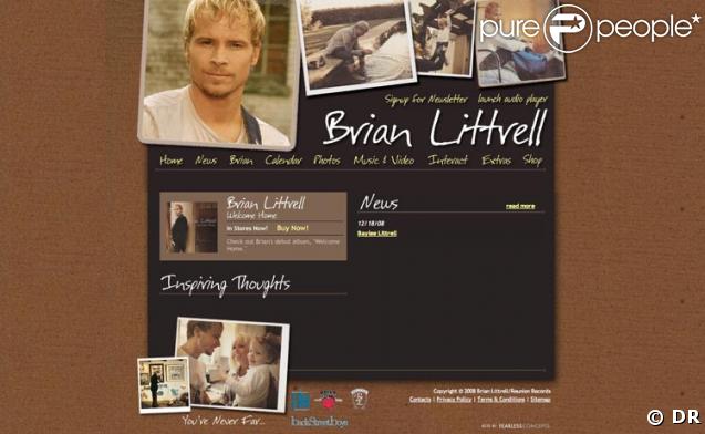 site de Brian Littrell des Backstreet Boys