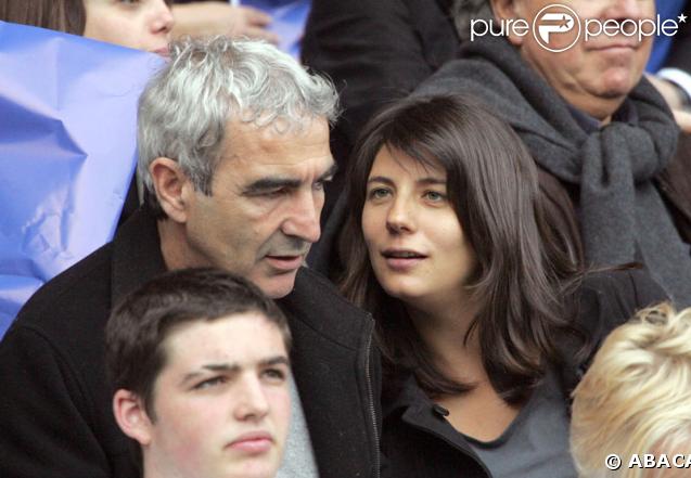 Raymond Domenech et Estelle Denis