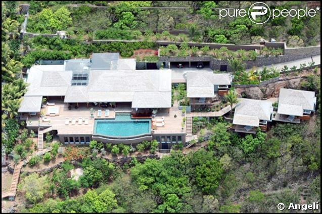 La maison de vacances de Johnny et Laeticia Hallyday, à Saint-Barthélémy.