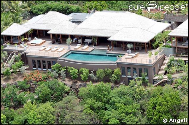 La maison de vacances de Johnny et Laeticia Hallyday, à Saint-Barthélémy.